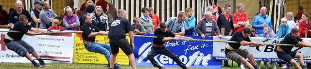 Beim Turnier der Tauzieher gaben die T...ch gewinnen konnte am Ende nur einer.   | Foto: Karl-heinz Rmmele