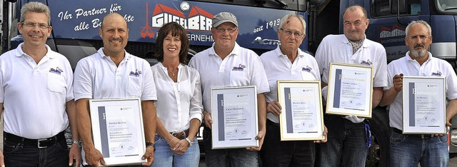 Firmenchef Jrg Gugelberger sprach bei...ipfel, Gabriel Albiez und Ali Baysal.   | Foto: Kirsten Lux