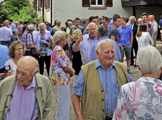 Gut besucht war die Feier zum Abschied von Frank Seeger.   | Foto: Fiedler