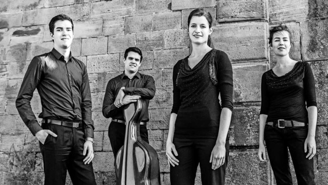 Das Aris Quartett: (v.l.) Caspar Vinze...Zipperling, Anna Katharina Wildermuth   | Foto: pro