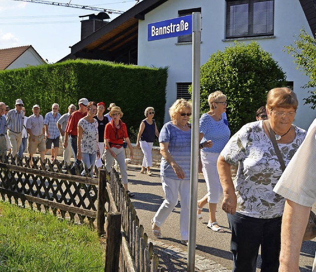 Die Bannstrae markiert die Grenze zwischen Kirchen und Efringen.   | Foto: Langelott