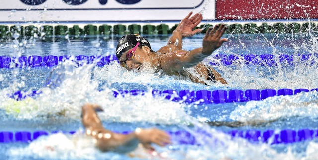 Alexandra Wenk bot als Siebte im 100 M...ng-Finale eine ansprechende Leistung.   | Foto: Martin Schutt/dpa