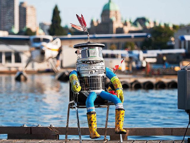 In Philadelphia war Schluss fr den trampenden Forschungs-Roboter Hitchbot.   | Foto: dpa