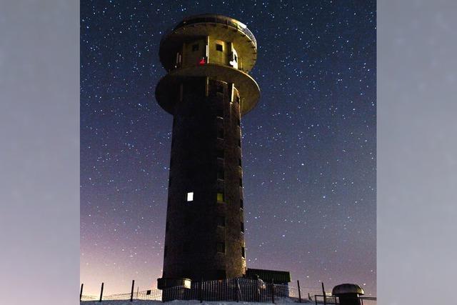 Sternschnuppen flitzen am Nachthimmel