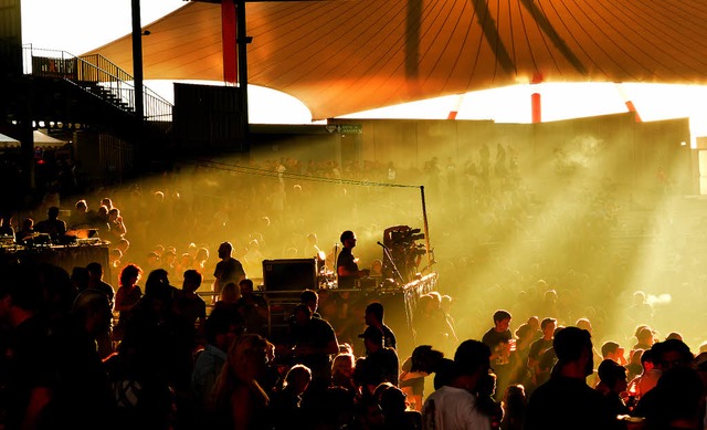 Stimmung garantiert: das Freilufttheater  der Messe in Colmar  | Foto: Andrea Schiffner