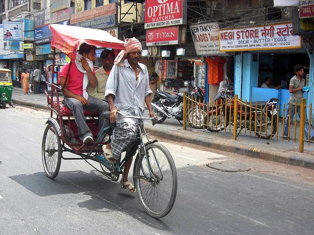 Rikscha-Fahrer in Indien   | Foto: dpa