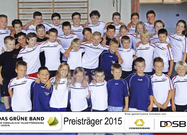 Die Jugendabteilung der WKG Weitenau/W... Olympischen Sportbund ausgezeichnet.   | Foto: ZVG