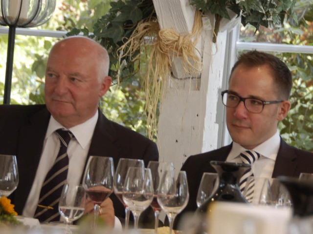 Hagen Rdlin (rechts) wird Nachfolger ...rkgrflerland. Das Bild entstand 2011.  | Foto: Langelott