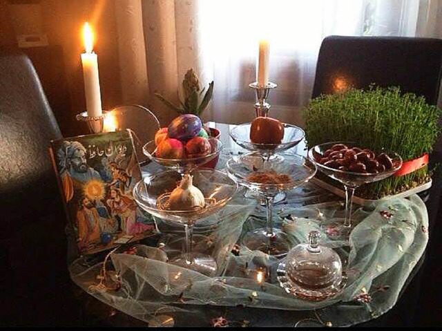 Schn und voller Symbole: die &#8222;H...inem persischen Neujahresfest gehrt.   | Foto: privat