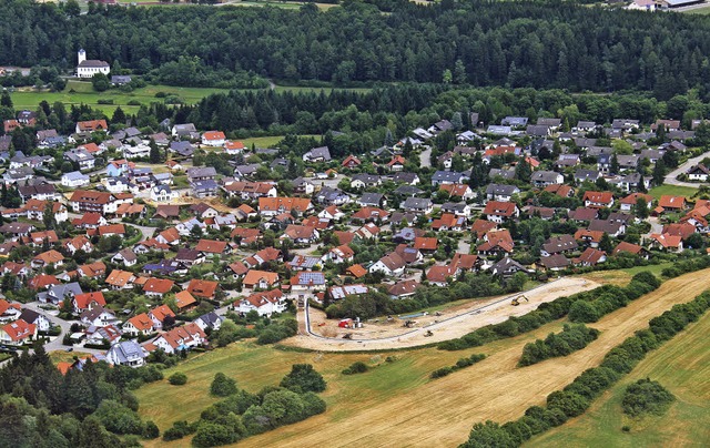 Luftbild Reichberg Lffingen Baugebietserweiterung  | Foto: Christa Maier