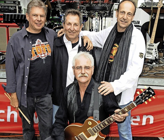 Hermann Schaper, Jean-Pierre Kost, Uli Ruh und Klaus Isele sind Airport.  | Foto: Vernastalter