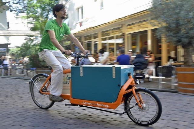Warum man in Freiburg jetzt kostenlos ein Lastenrad mieten kann
