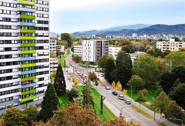 Im Freiburger Stadtteil Weingarten berwiegt der soziale Wohnungsbau  | Foto: Thomas Kunz