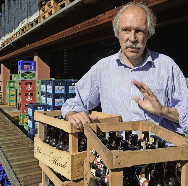 Kmpft fr sein Bier: Gottfried Hrle,...ftsfhrer der Brauerei Clemens Hrle   | Foto: dpa