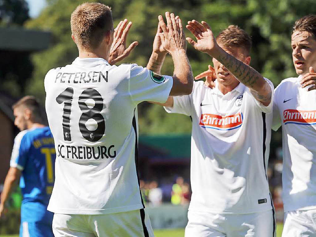 Eine Runde weiter - gegen den Oberligisten aus Hamburg gibt sich der Sport-Club keine Ble.
