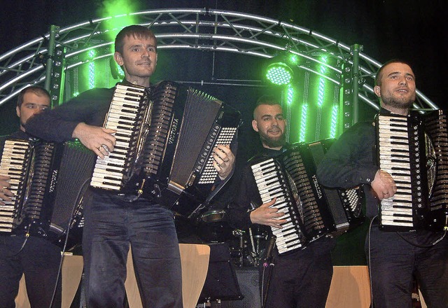 Eine spektakulre Akkordeon-Show bot d...e Concertino in der Wehrer Stadthalle.  | Foto: Roswitha Frey