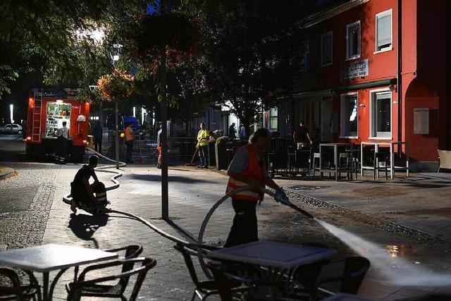 Wasserrohrbruch: Land unter in der Innenstadt