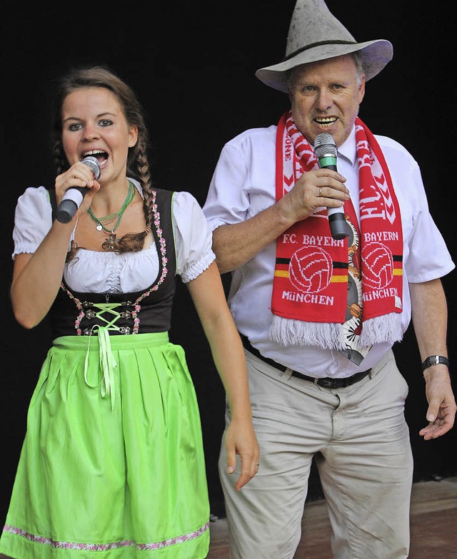 Reinhold  Fetscher  und  Tochter  Jessica  Fetscher-Dede   | Foto: Ingeborg Grziwa