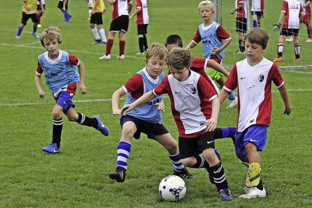 60 Kinder trainieren beim Füchsle-Camp des SC Freiburg