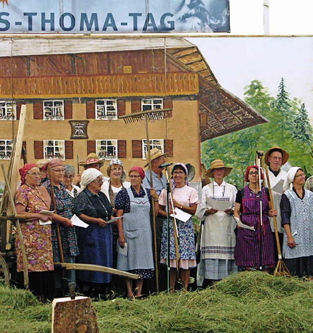 Ob beim Auftritt des Kirchenchores (Bi...rnau kam bei den Besuchern bestens an.  | Foto: Ulrike Spiegelhalter