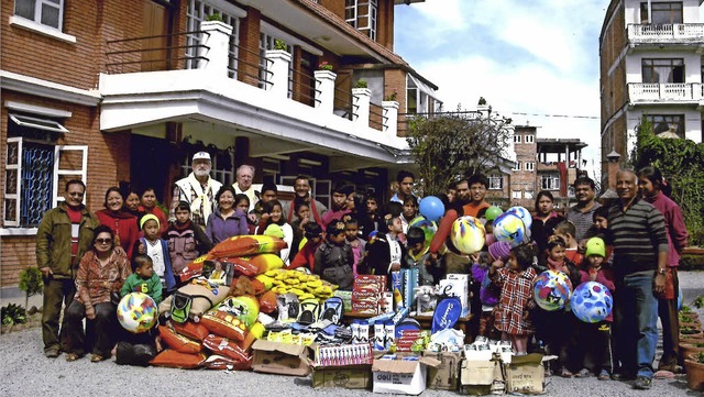 Ein Bild aus Kathmandu  vor dem Erdbeb... ein fertiggestelltes Kinderhaus aus.   | Foto: Privat