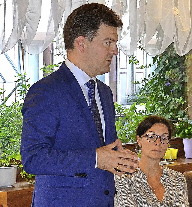 Andreas Schwab war bei der Zeller CDU zu Gast.   | Foto: Berger