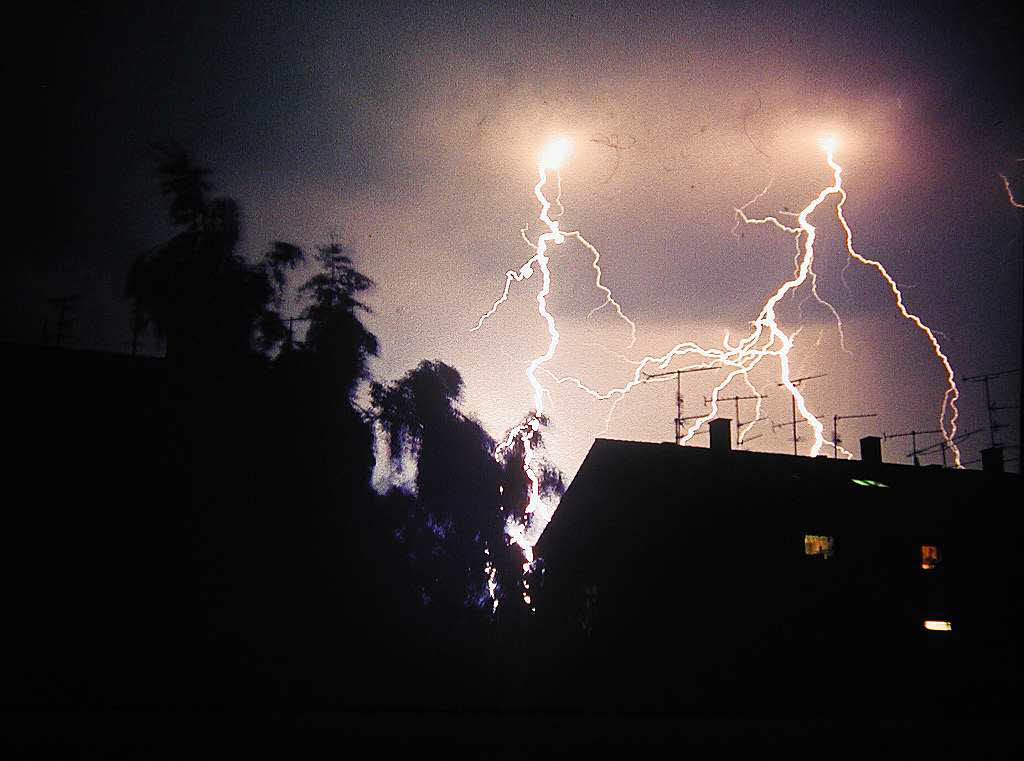 Horst Werner: Gewitter ber Weil am Rhein