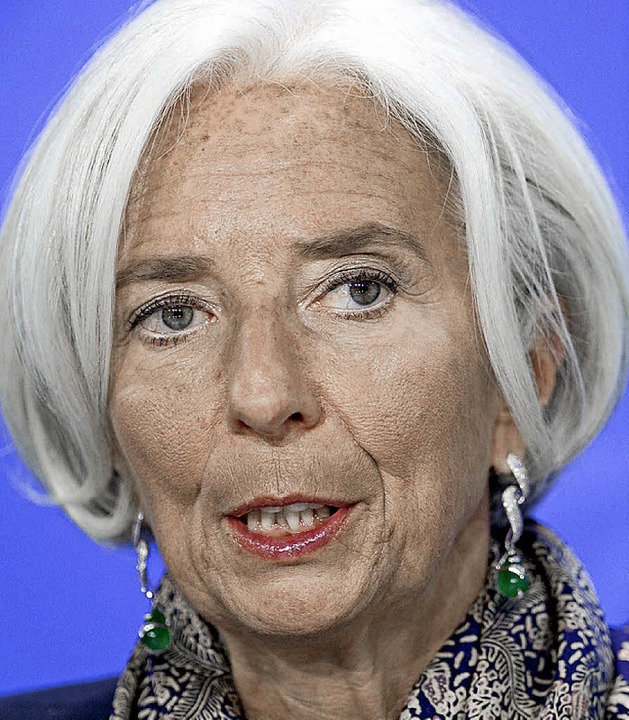 IWF-Direktorin Christine Lagarde  | Foto: dpa
