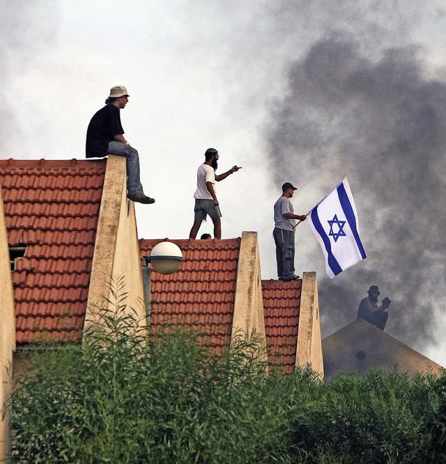 Jdische Siedler wollten nicht weichen.   | Foto: dpa