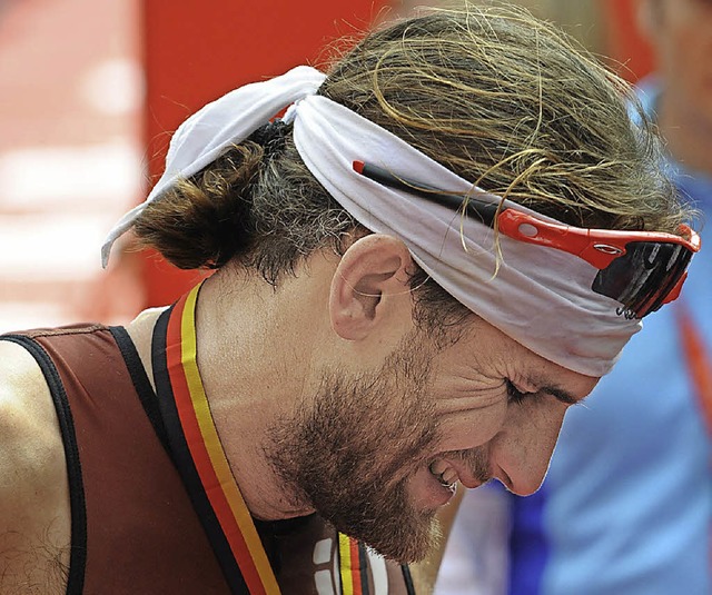 Faris Al-Sultan, hier beim Ironman Frankfurt im Jahr 2011   | Foto: DPA
