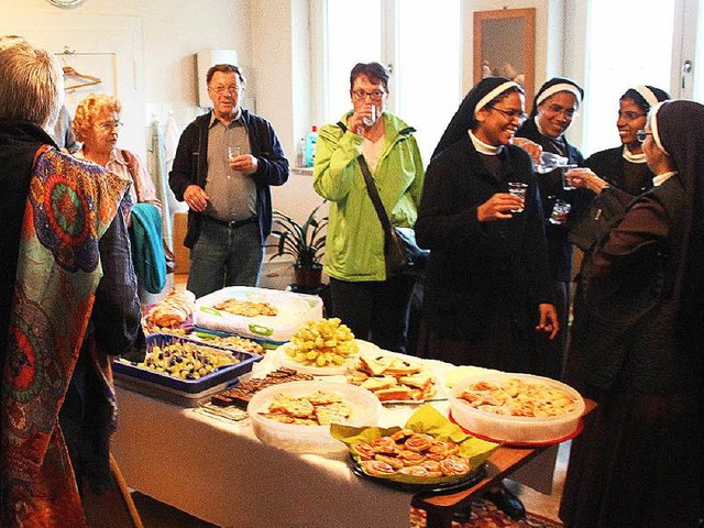 Witterungsbedingt in der Sakristei mus...msgottesdienst in Marzell stattfinden.  | Foto: Rolf-Dieter Kanmacher