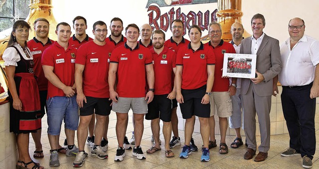 Die Deutsche Nationalmannschaft der Ge... waren zu Gast in der Rothausbrauerei.  | Foto: Wolfgang Scheu