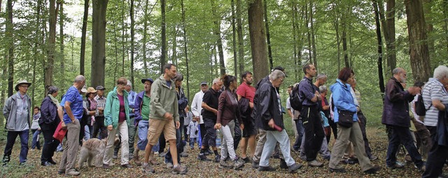 Rund 100 Teilnehmer, auch aus dem Badi...hnerwaldgang in der Nachbarstadt auf.   | Foto: Petra Wunderle