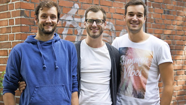 Wollen ihren gemeinntzigen Verein &#8...ann, Peter Wilhelm und Lukas Schmig.   | Foto: be japy/hochschule