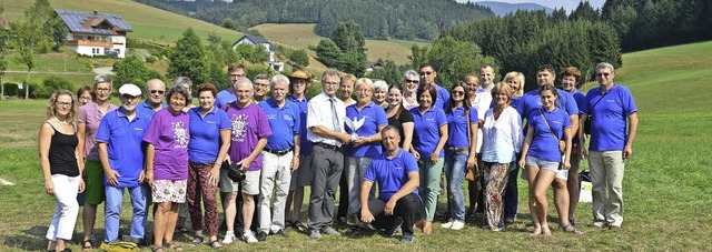 Auf Wiederseh&#8217;n, do swidanja, Bi...sibirischen Gste und ihre Gastgeber.   | Foto: Bernd Fackler