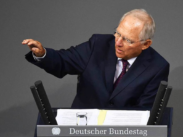 Wolfgang Schuble:  &#8222;Es wre unv...echenland jetzt nicht zu nutzen&#8220;  | Foto: AFP