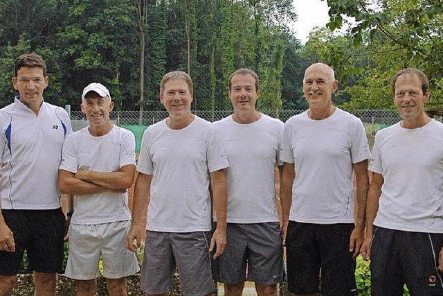 Tennisspieler steigen in die erste Bezirksliga auf