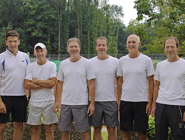 Das Team Herren 50 des TC Breisach hat...-Christoph Wendel und Ralf Schopferer.  | Foto: Mariel Wendel