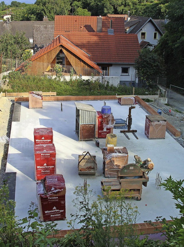 Die Baustelle in der Btzinger Rankstr...fft, die Rume dann nutzen zu knnen.   | Foto: Horst DAVID