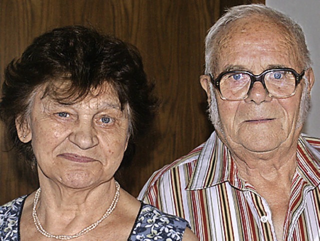 Gisela und Erich Herrmann sind 60 Jahre verheiratet.   | Foto: Probst