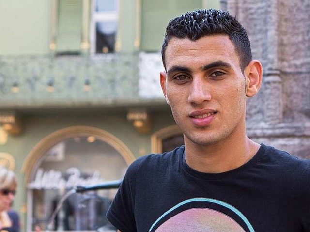 Ahmed Hekal, 19, wre in seinem Heimat...hland sucht er einen Ausbildungsplatz.  | Foto: Konstantin Goerlich