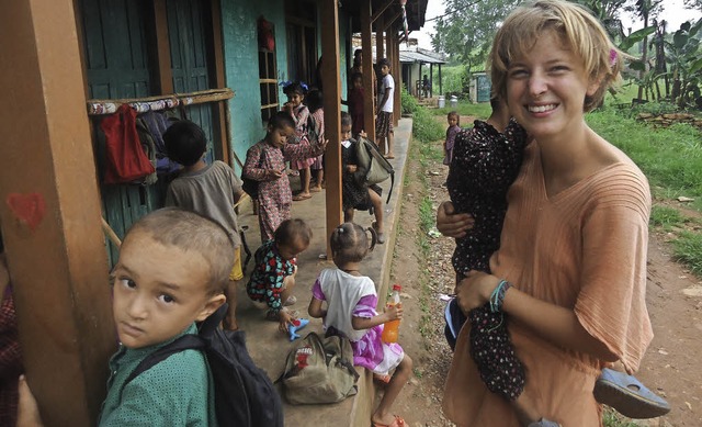 Dorothee Menton-Enderlin in Nepal  | Foto: BZ