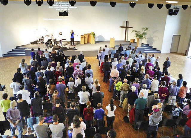 Erster Gottesdienst im neuen Domizil der Stadtmission   | Foto: zvg