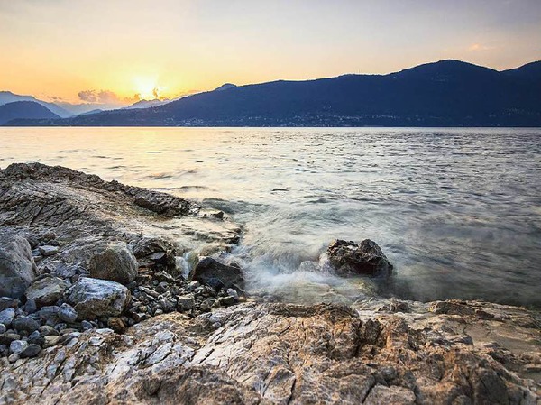 Den Sonnenuntergang hat Matthias Haller (14) aus Rheinfelden am Lago Maggiore erlebt und den Moment fotografisch festgehalten.