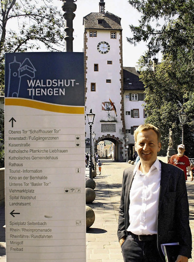 Philipp Frank ist der einzige Bewerber...am 13. September in Waldshut-Tiengen.   | Foto: BZ