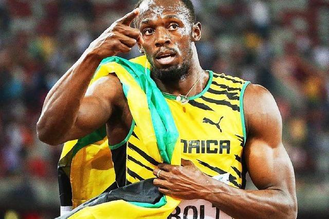 Usain Bolt sprintet in Peking zum Sieg