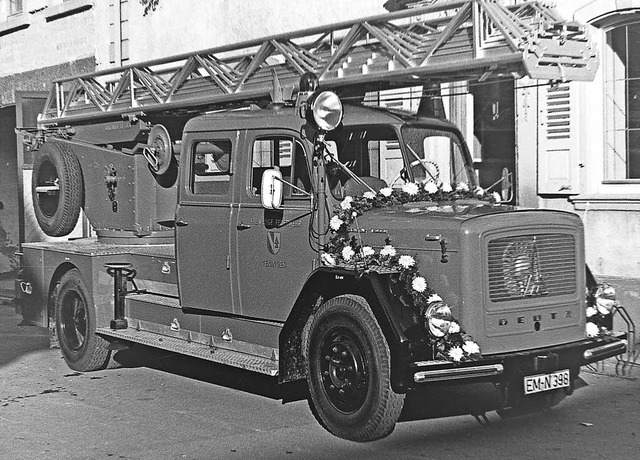 1965 war dieses Feuerwehrfahrzeug das ... <BZ-Autor_E>Armin Mller</BZ-Autor_E>  | Foto: Armin E. Mller