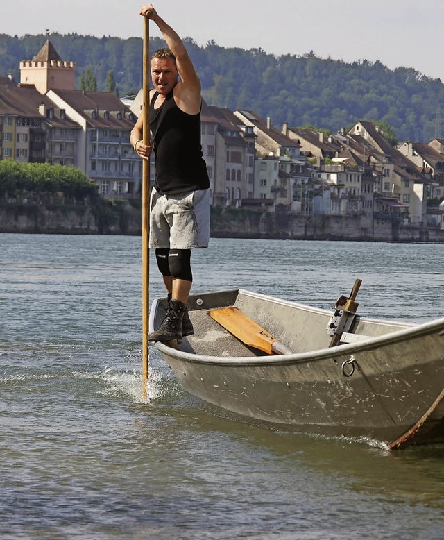 Am Wochenende findet auf dem Rhein in ...tschaft im Einzel-Wasserfahren statt.   | Foto: Valentin Zumsteg