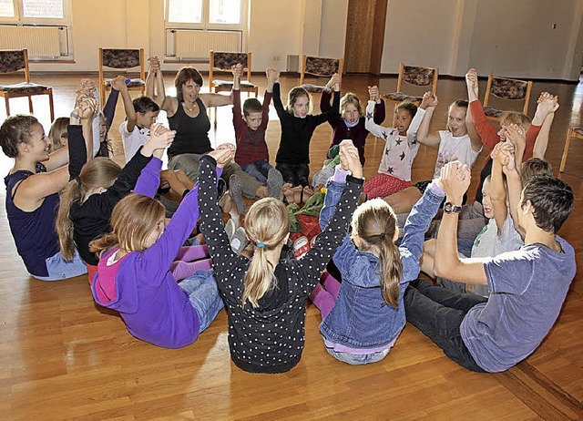 Theaterluft schnupperten 14 Kinder bei...chauspiele im Brgerhaus in Endingen.   | Foto: Kunibert Stnder