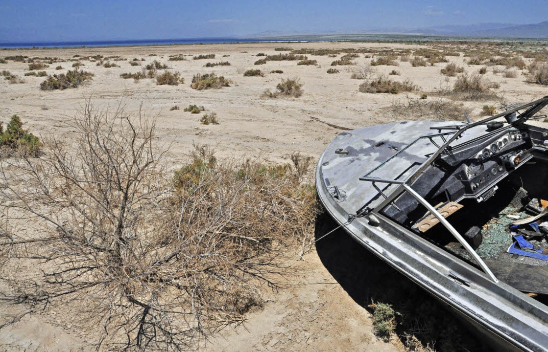 Hier gab es  frher Strnde, Jachthfe...pa: die Salton Sea in Sdkalifornien.  | Foto: Jens Schmitz